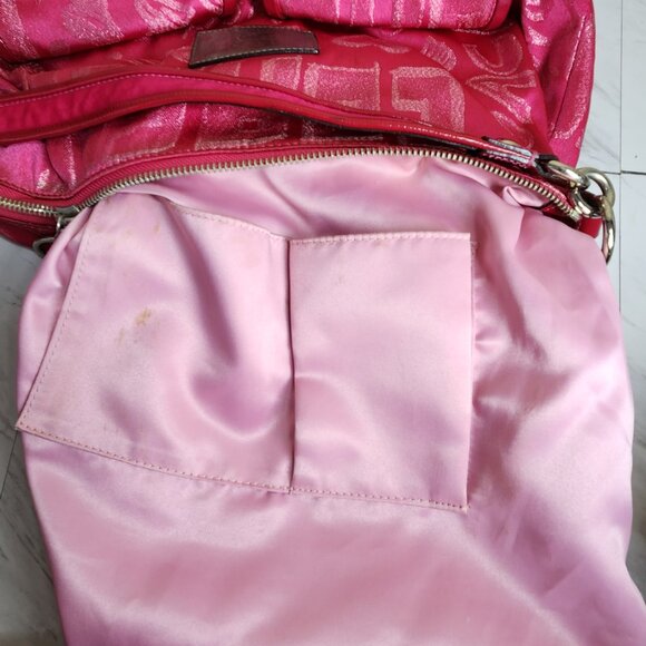 Rare Coach Poppy Storypatch Pink Shoulder Bag Purse - Picture 15 of 16